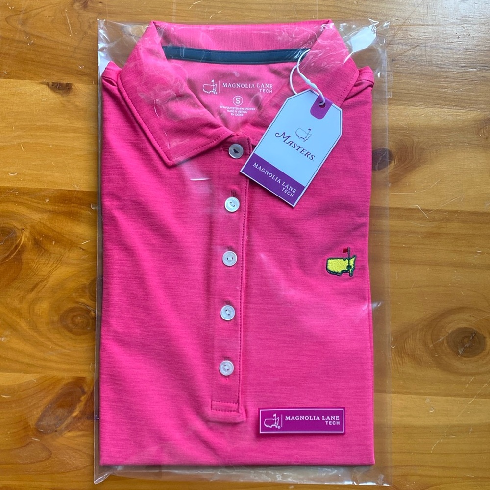 NWT! Masters Women's Magnolia Lane Short Sleeve Golf Shirt - Size Small